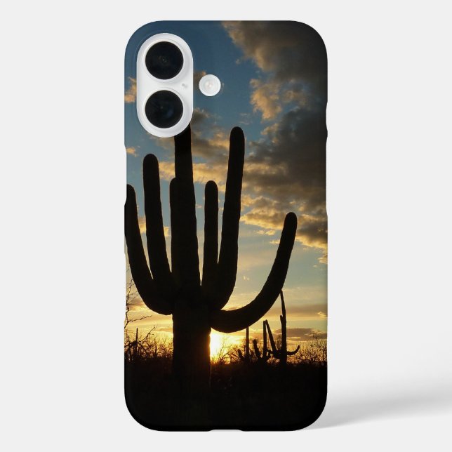 Saguaro Sunset II Arizona Desert Landscape Case-Mate iPhone Case (Back)