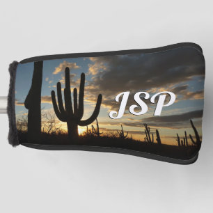Saguaro Sunset II Arizona Desert Landscape Golf Head Cover