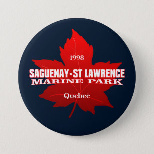 Saguenay-St Lawrence MP (maple leaf)  7.5 Cm Round Badge