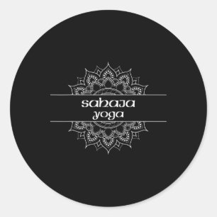 Sahaja Yoga Type Mandala Graphic Classic Round Sticker