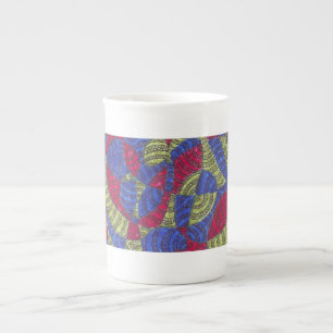 Sahar Colorful Abstract Hand-Drawn Pattern Mug