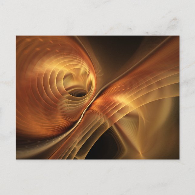 Sahara Abstract Fractal Art Postcard (Front)