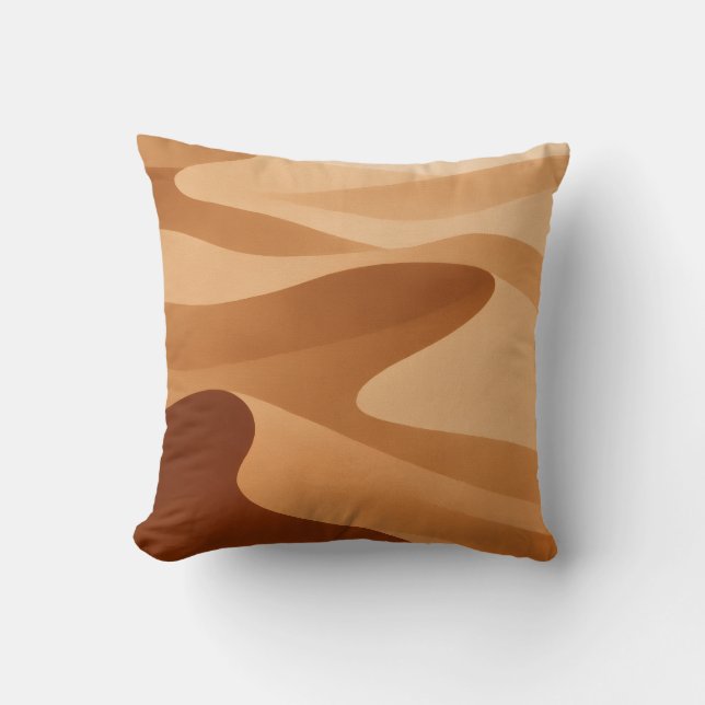 Sahara Dunes Decorative Throw Pillow (Front)