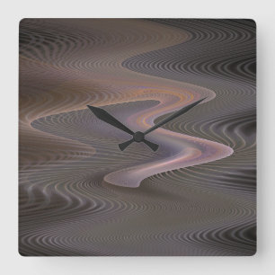 Sahara Fractal Wall Clock without Numbers