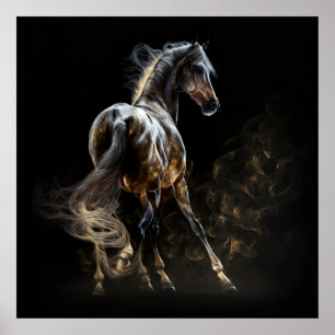 Sahara Horse, Abstract Colours , Art Print Wall
