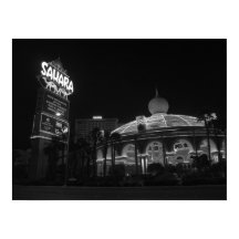 Sahara Las Vegas in black & white