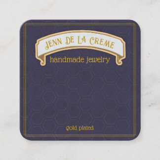 Sahara Nights Blue Hexagon Jewellery Display Calling Card