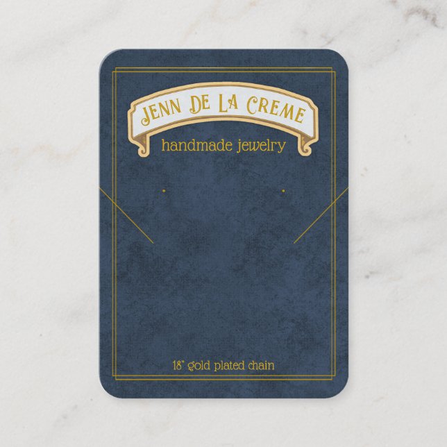 Sahara Nights Evening Sky Jewellery Display Calling Card (Front)