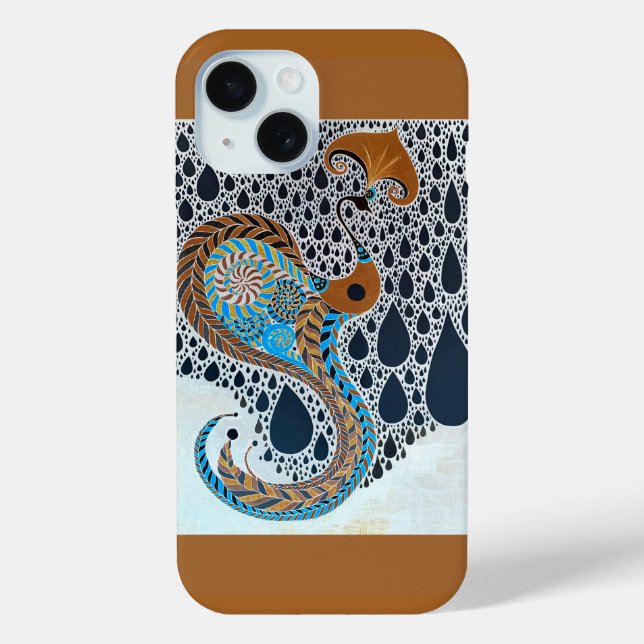 Sahara Pearls Tribal Exotic Peacock Case-Mate iPhone Case (Back)
