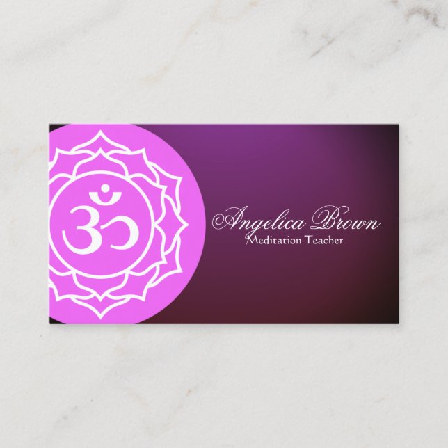 Sahasrara Crown Chakra Business Card (Front)