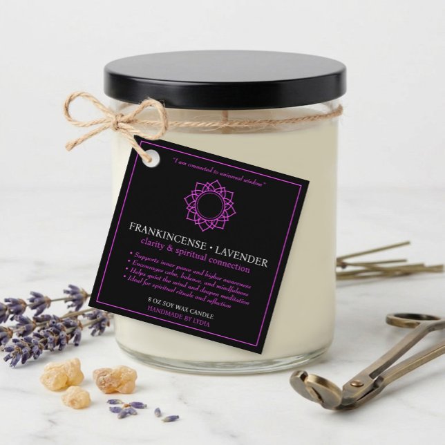 Sahasrara Crown Chakra Candle Label (Creator Uploaded)