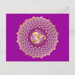 Sahasrara or crown chakra Postcard