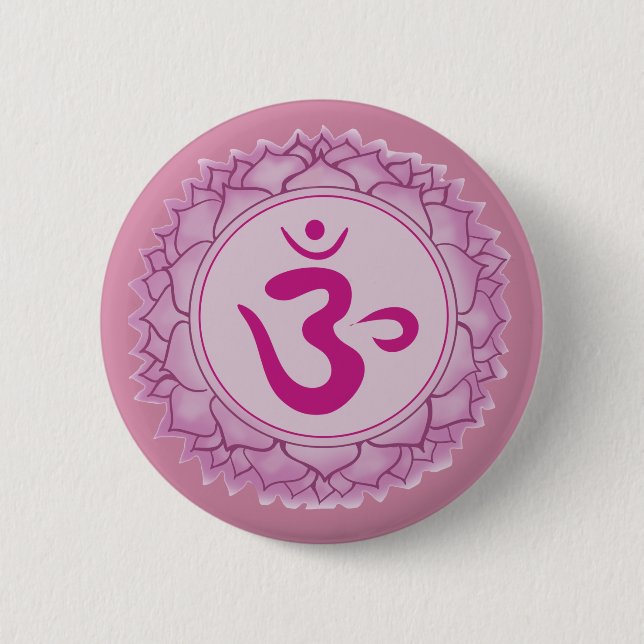 Sahasrara or crown chakra  Round Badge (Front)