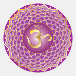 Sahasrara or crown chakra Sticker