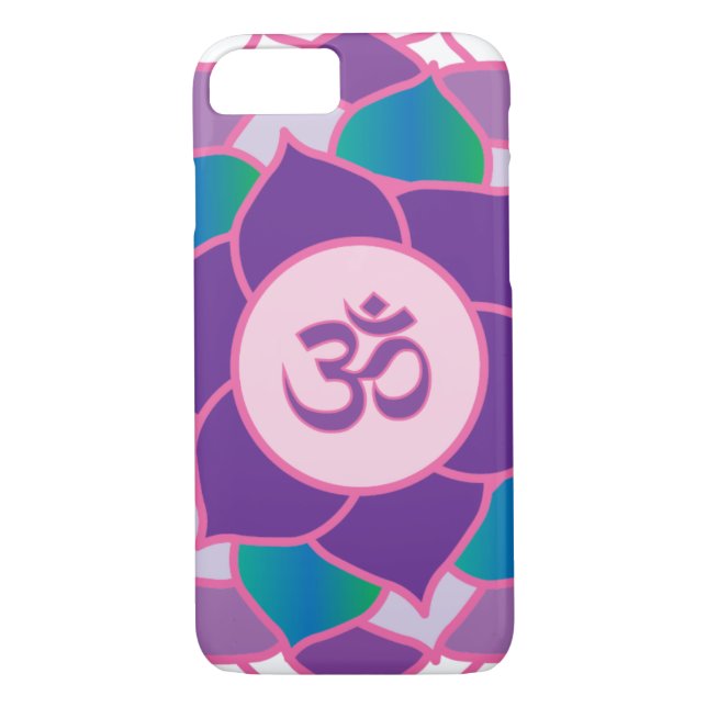 Sahasrara - The Crown Chakra 1000 Petaled Yoga Case-Mate iPhone Case (Back)