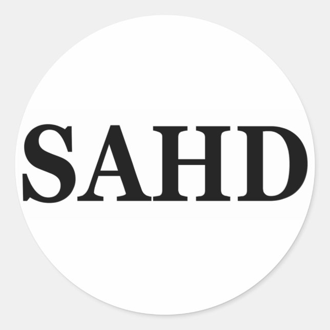 Sahd Classic Round Sticker (Front)