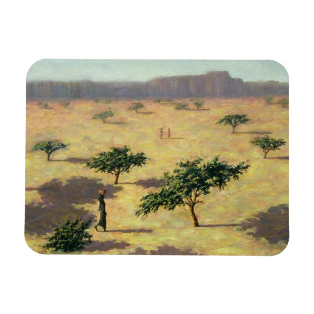 Sahelian Landscape Mali 1991 Magnet (Horizontal)