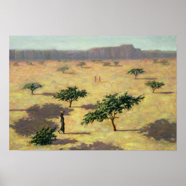 Sahelian Landscape Mali 1991 Poster (Front)