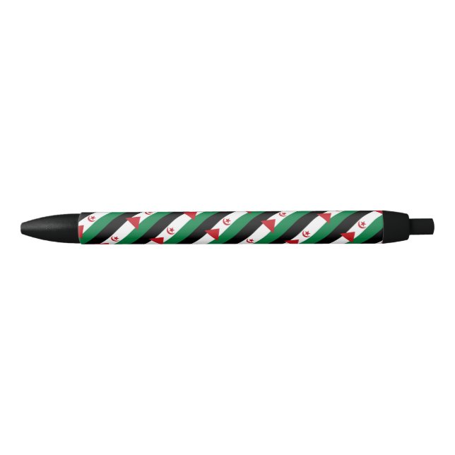 Sahrawi Arab Democratic Republic Flag Ballpoint Pe Black Ink Pen (Front)