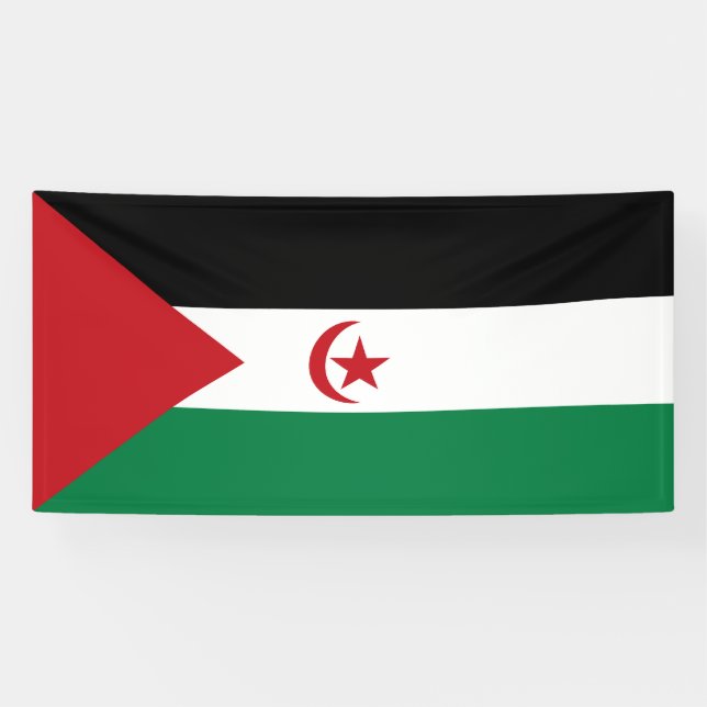 Sahrawi Arab Democratic Republic Flag Banner (Horizontal)