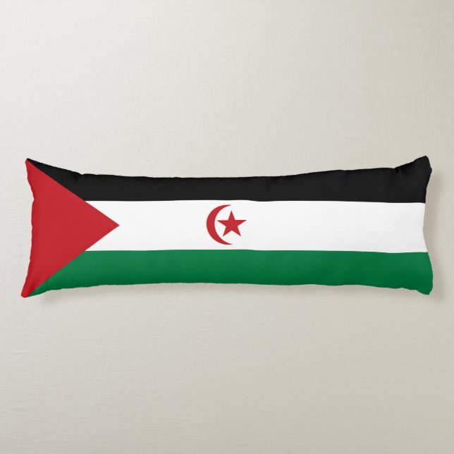 Sahrawi Arab Democratic Republic Flag Body Cushion (Front)