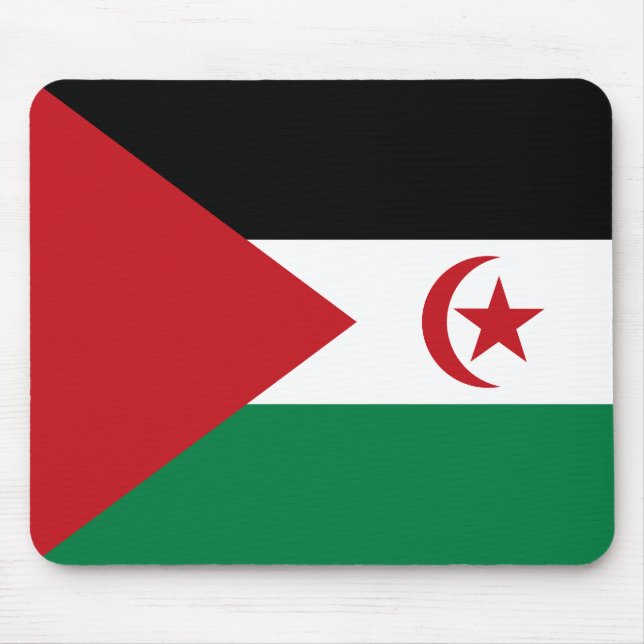 Sahrawi Arab Democratic Republic Flag Mouse Mat (Front)