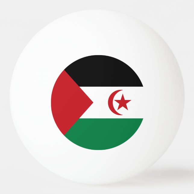 Sahrawi Arab Democratic Republic Flag Ping Pong Ball (Front)