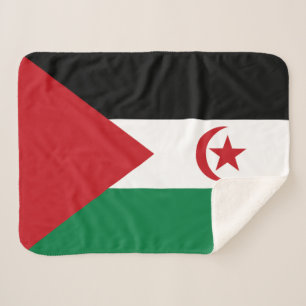 Sahrawi Arab Democratic Republic Flag Sherpa Blanket