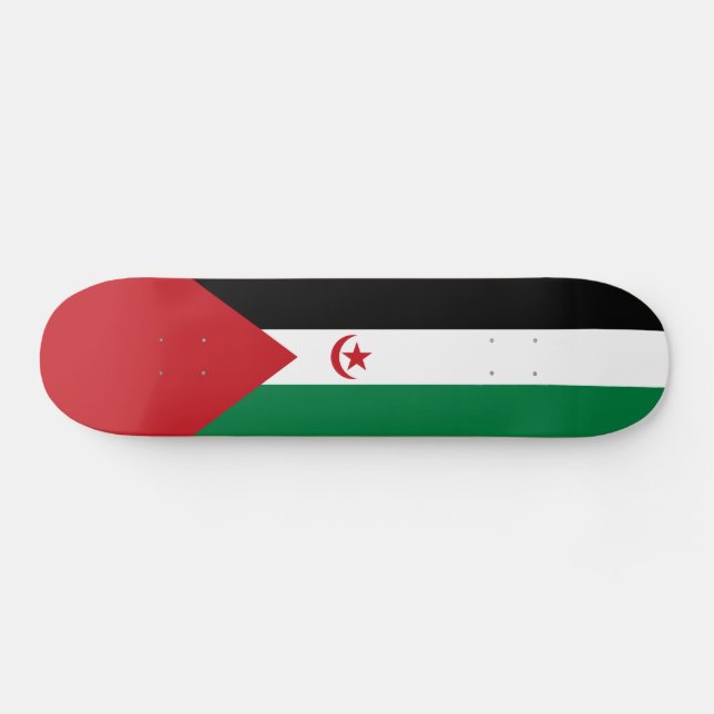 Sahrawi Arab Democratic Republic Flag Skateboard (Horz)