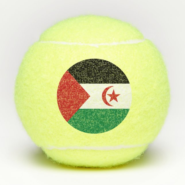 Sahrawi Arab Democratic Republic Flag Tennis Balls (Front)
