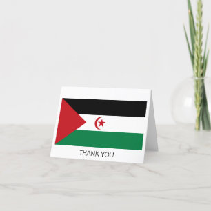 Sahrawi Arab Democratic Republic Flag Thank You Card