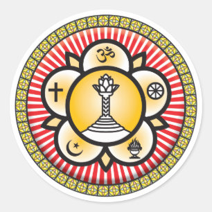 Sai Baba Icon Classic Round Sticker