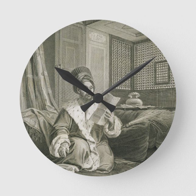 Said Mustapha Pasha Wounded at the Battle of Abouk Round Clock (Front)