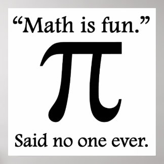 Math Is Fun Posters | Zazzle.co.uk