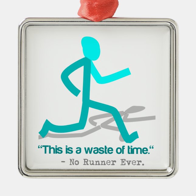 Said No Runner Ever Metal Tree Decoration (Front)