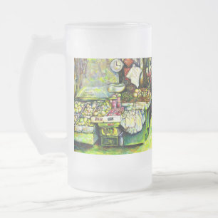 Said to Engage the Entire Idea Frosted Glass Beer Mug