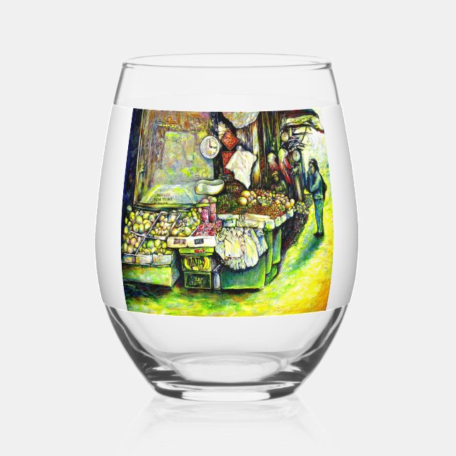 Said to Engage the Entire Idea Stemless Wine Glass (Front)