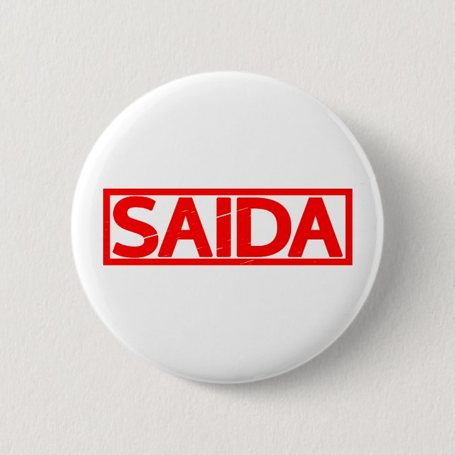 Saida Stamp 6 Cm Round Badge (Front)