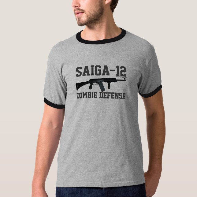 Saiga 12K Shirt - Zombie Defence (Front)