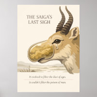 Saiga Antelope Conservation Art