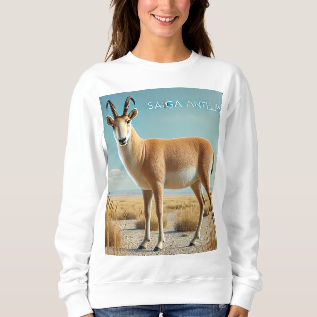 Saiga Antelope T-Shirt Sweatshirt (Front)