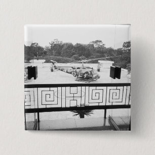 Saigon HCMC Vietnam, Huey Helicopter 15 Cm Square Badge