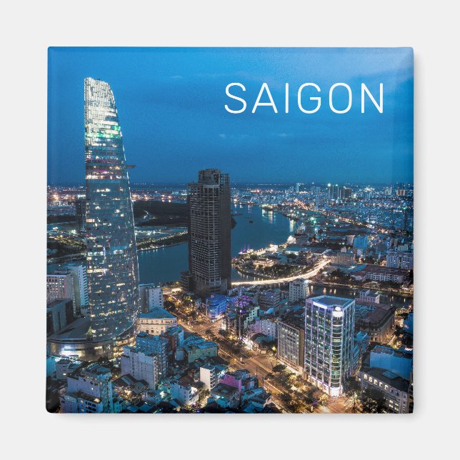 Saigon (Ho Chi Minh City) HCMC Vietnam Holiday Magnet (Front)