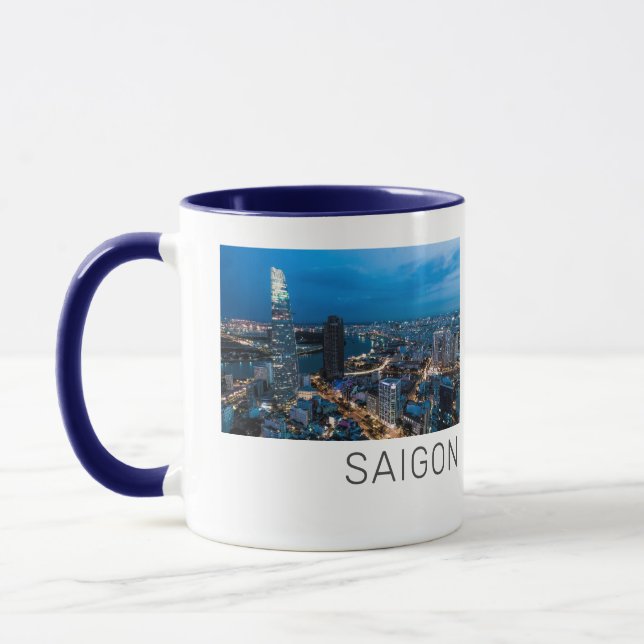 Saigon (Ho Chi Minh City) HCMC Vietnam Holiday Mug (Left)