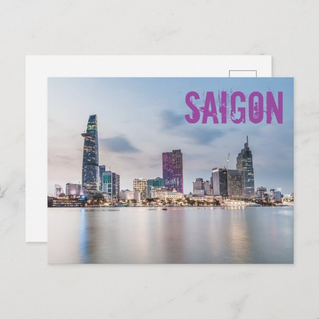 Saigon (Ho Chi Minh City) HCMC Vietnam souvenir Holiday Postcard (Front/Back)