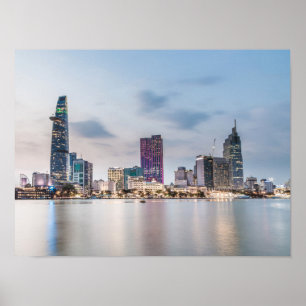 Saigon (Ho Chi Minh City) HCMC Vietnam souvenir Poster