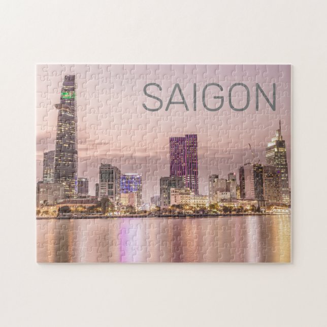 Saigon Ho Chi Minh City HCMC Vietnam Sunset Jigsaw Puzzle (Horizontal)