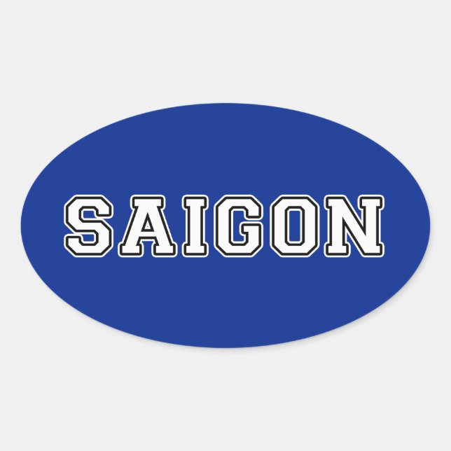 Saigon Oval Sticker (Front)