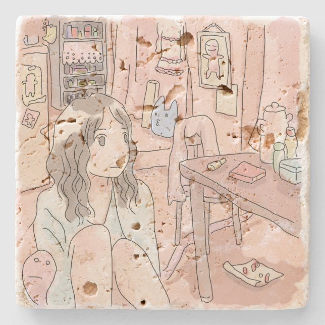 Saiji Stone Coaster (Front)