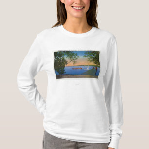 Sail and Motor Boats at Roseland Park Scene T-Shirt